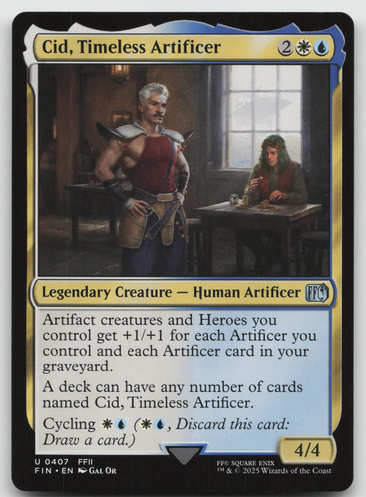 Cid, Timeless Artificer (0407) U Normal FINAL FANTASY 407 NM