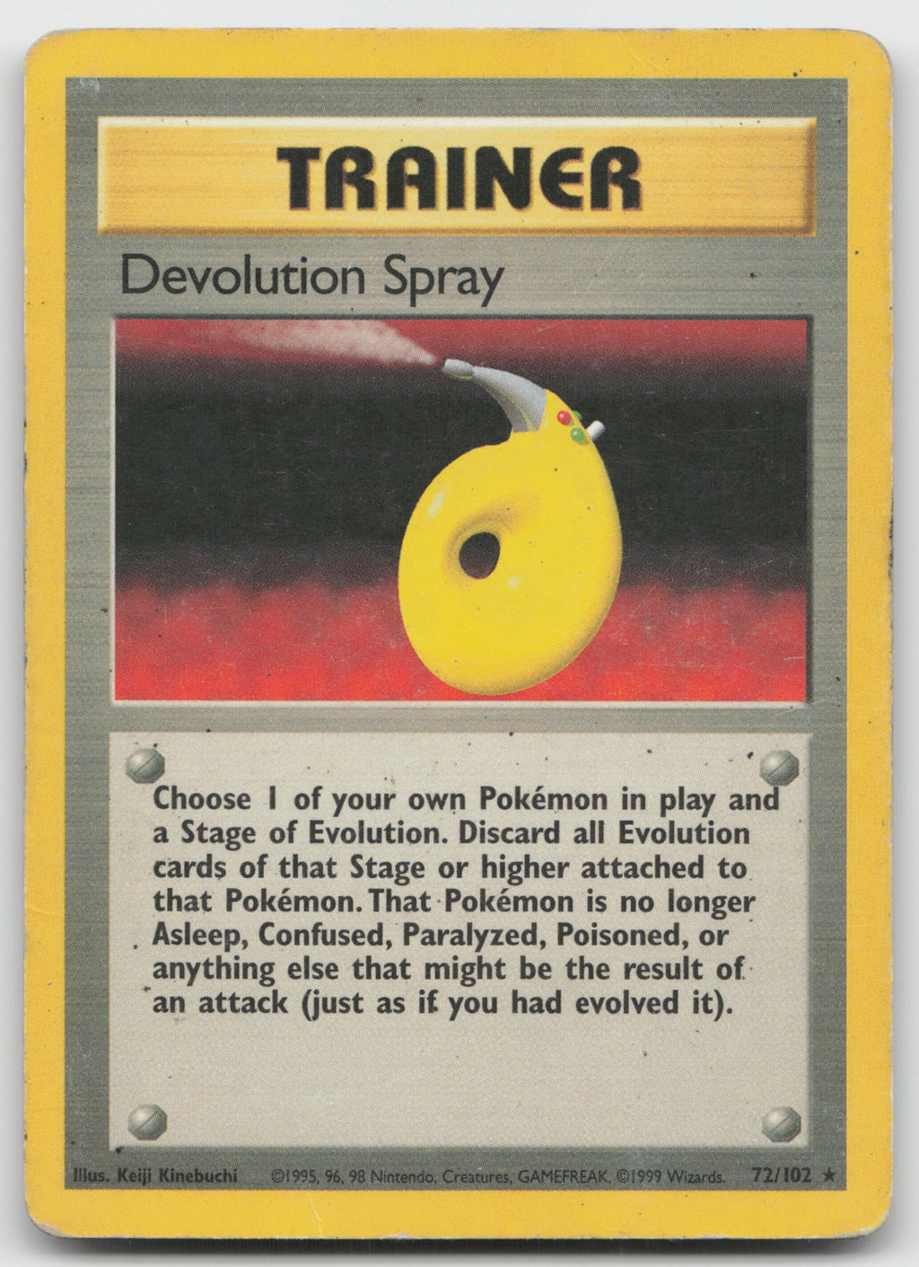 Devolution Spray Rare Base Set 72/102 HP