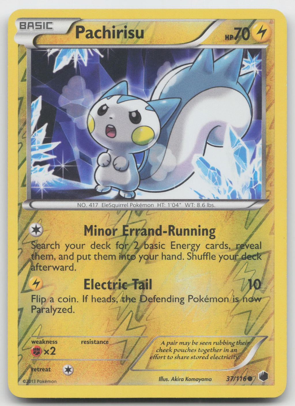 Pachirisu Common Reverse Holo Plasma Freeze 37/116 LP/MP