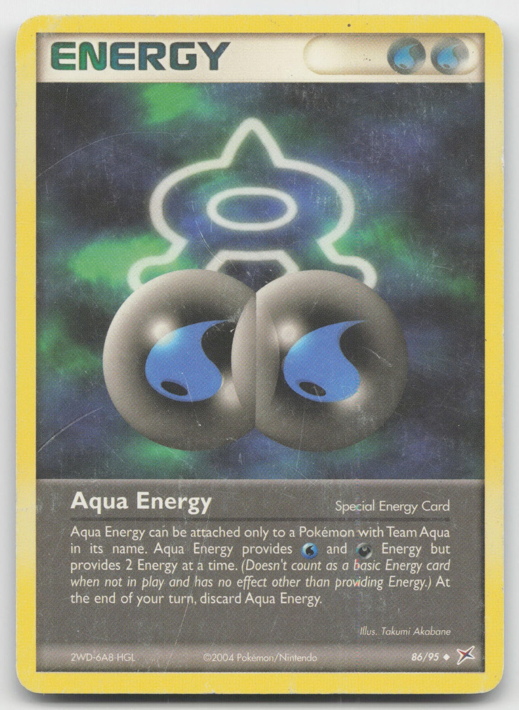 Aqua Energy Uncommon Team Magma vs Team Aqua 86/95 DMG