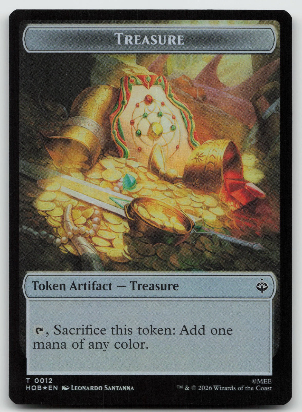 Human Soldier // Treasure (0012) Double-Sided Token T Foil The Hobbit 2 // 12 NM