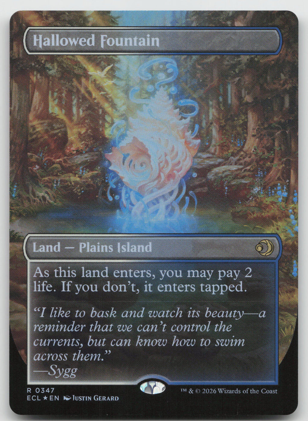 Hallowed Fountain (Borderless) R Foil Lorwyn Eclipsed 347 NM