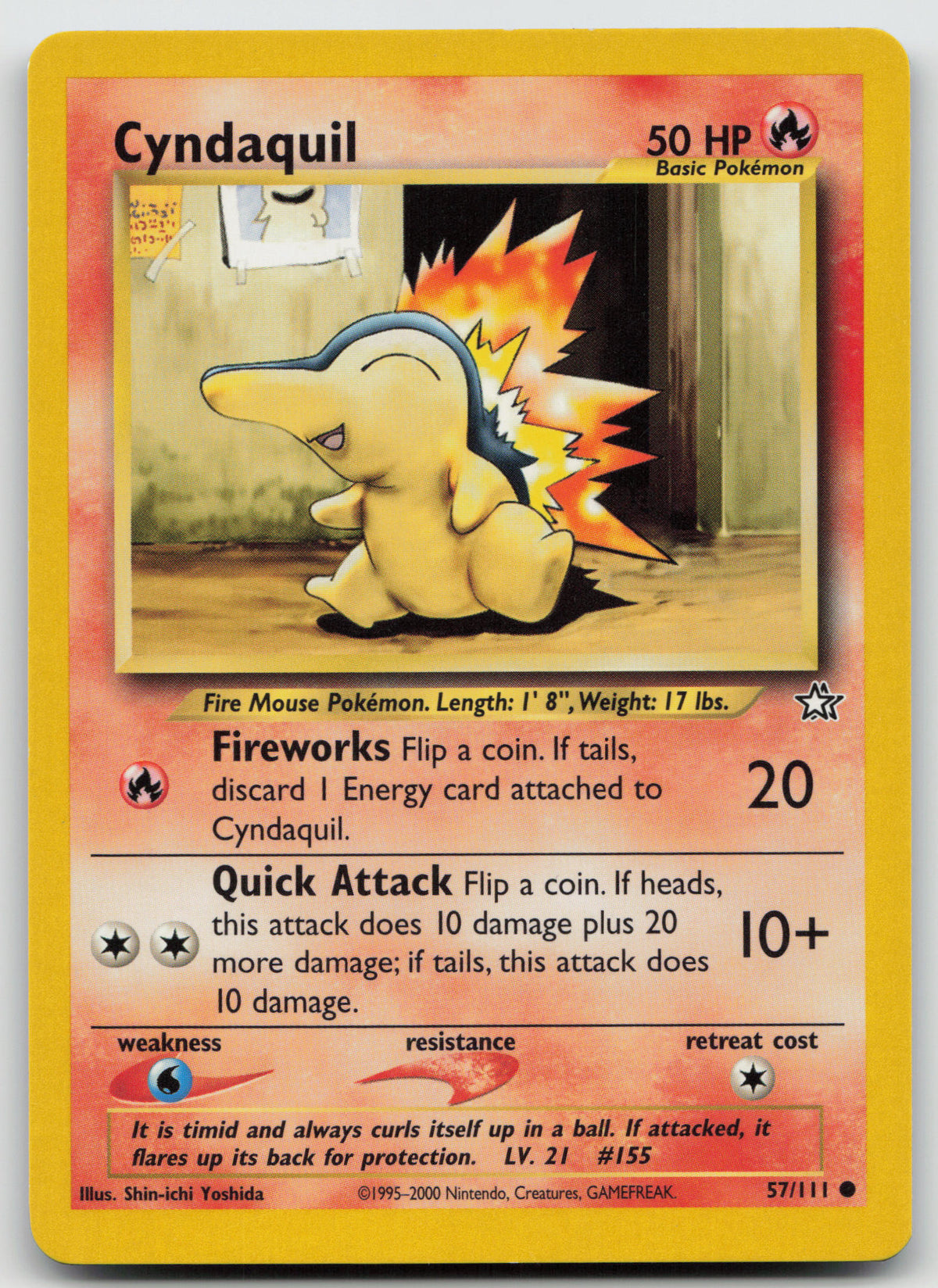 Cyndaquil Common Unlimited Neo Genesis 57/111 LP