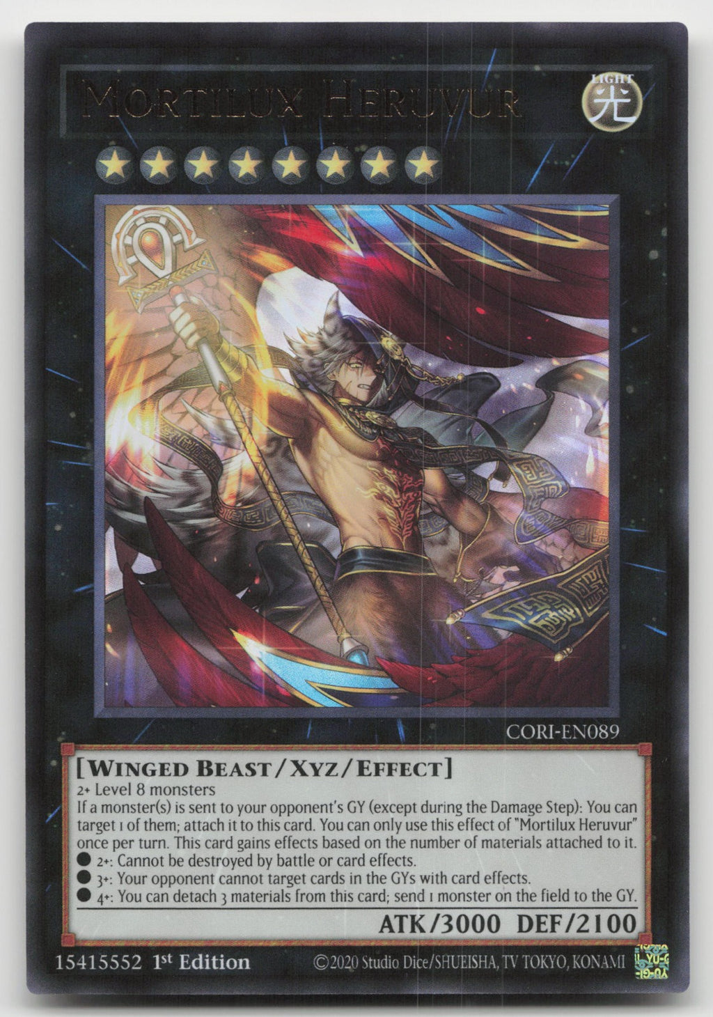 Mortilux Heruvur 1st Edition Ultra Rare Chaos Origins CORI-EN089 NM