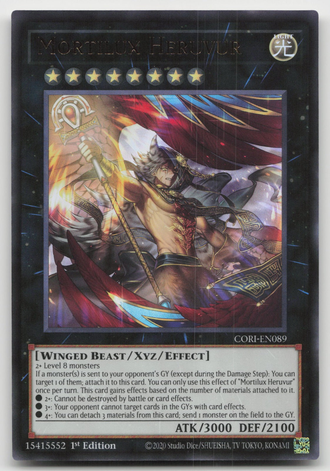 Mortilux Heruvur 1st Edition Ultra Rare Chaos Origins CORI-EN089 NM
