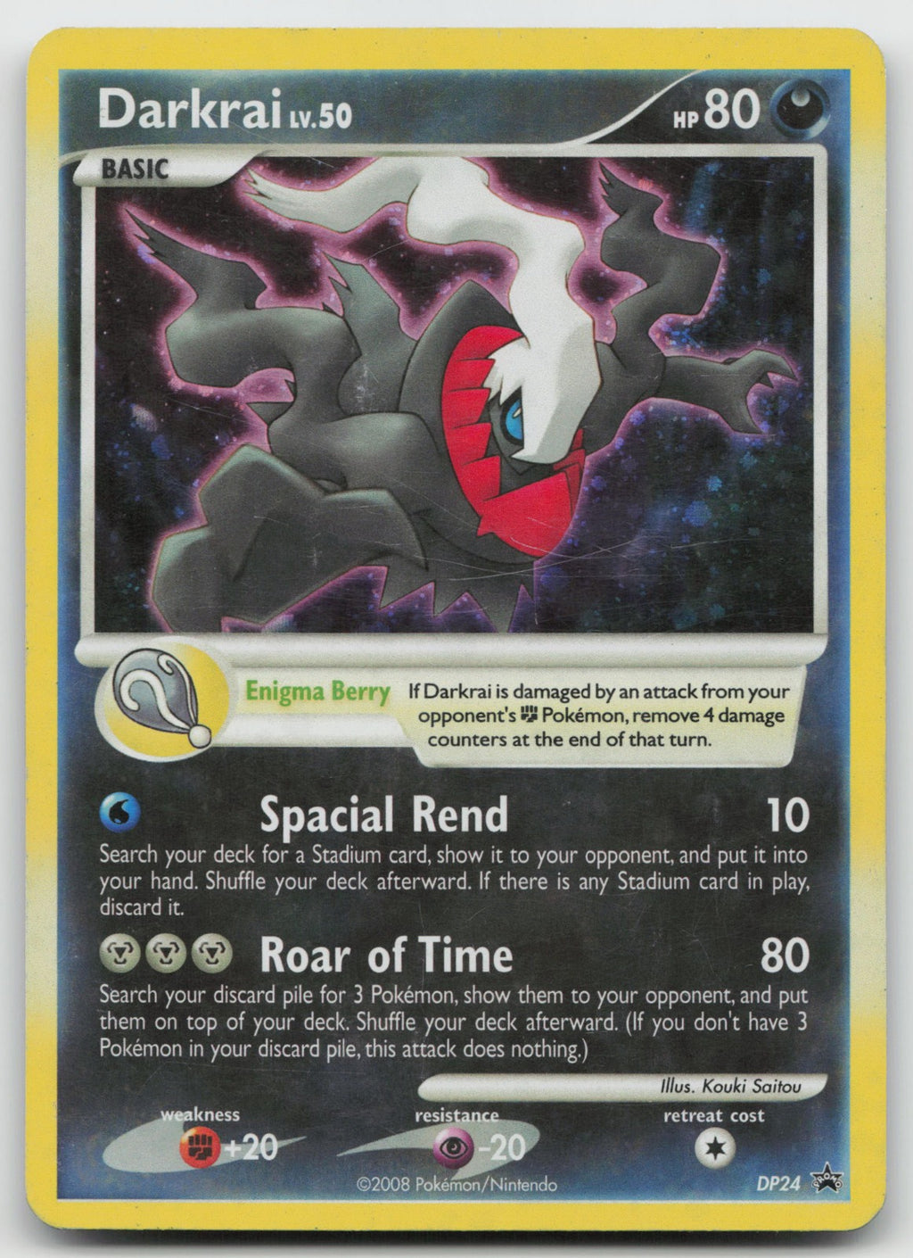 Darkrai Promo Holo Diamond and Pearl Promos DP24 MP