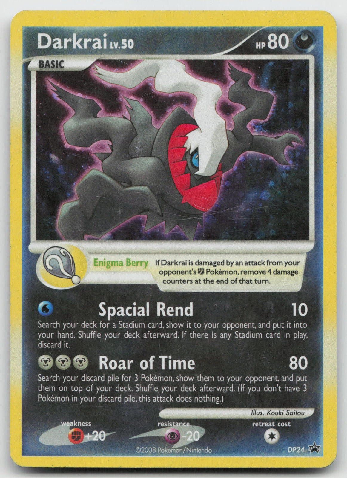 Darkrai Promo Holo Diamond and Pearl Promos DP24 MP