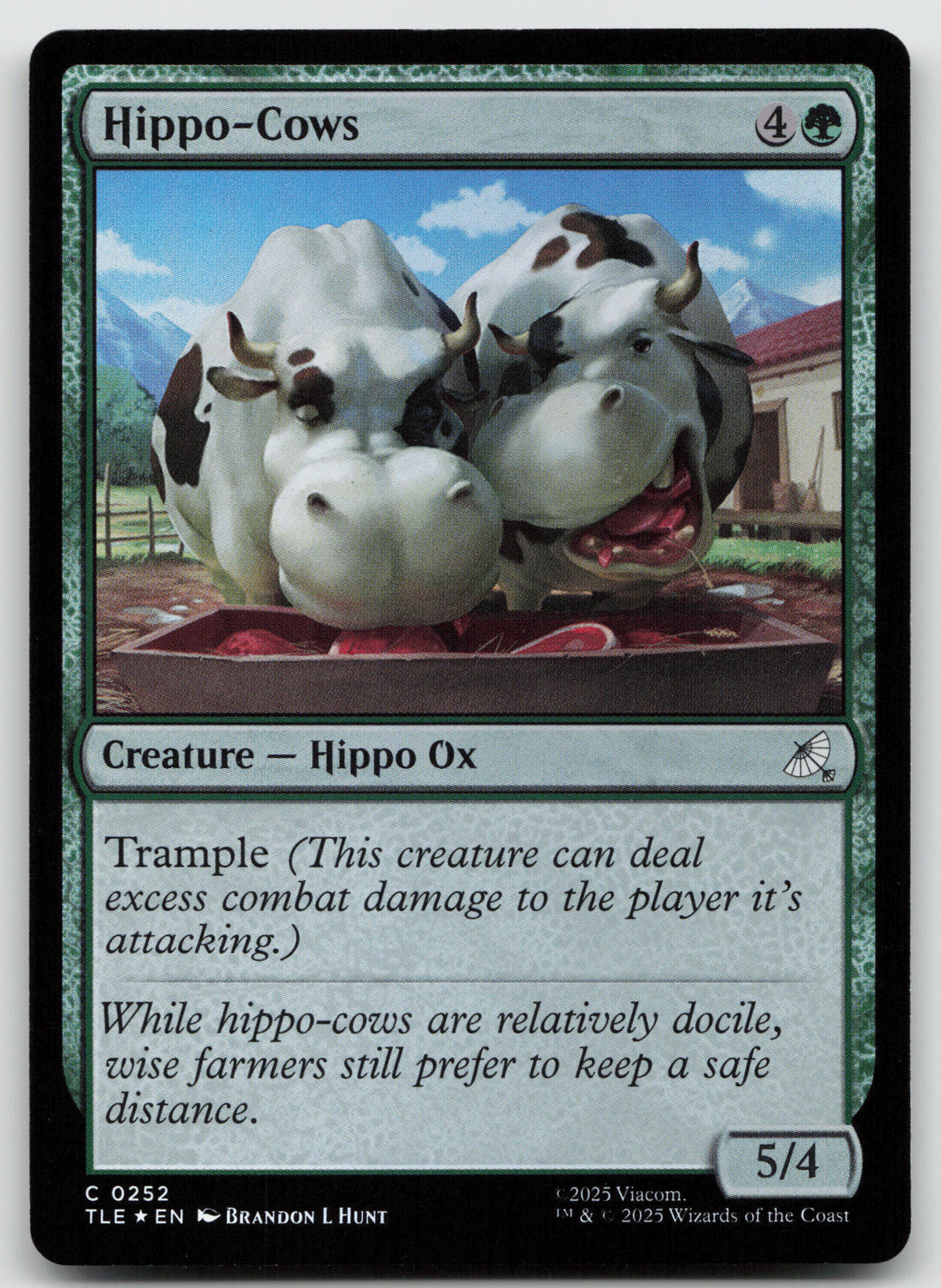 Hippo-Cows C Foil Avatar: The Last Airbender: Eternal-Legal 252 NM