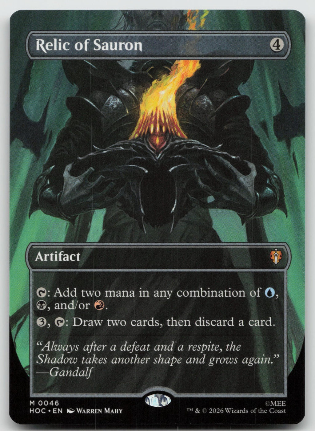Relic of Sauron (Borderless) M The Hobbit: Eternal-Legal 46 NM