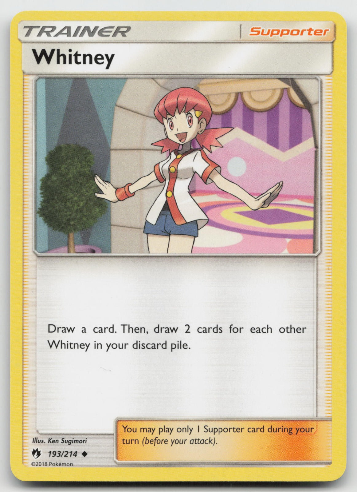Whitney Uncommon SM - Lost Thunder 193/214 NM