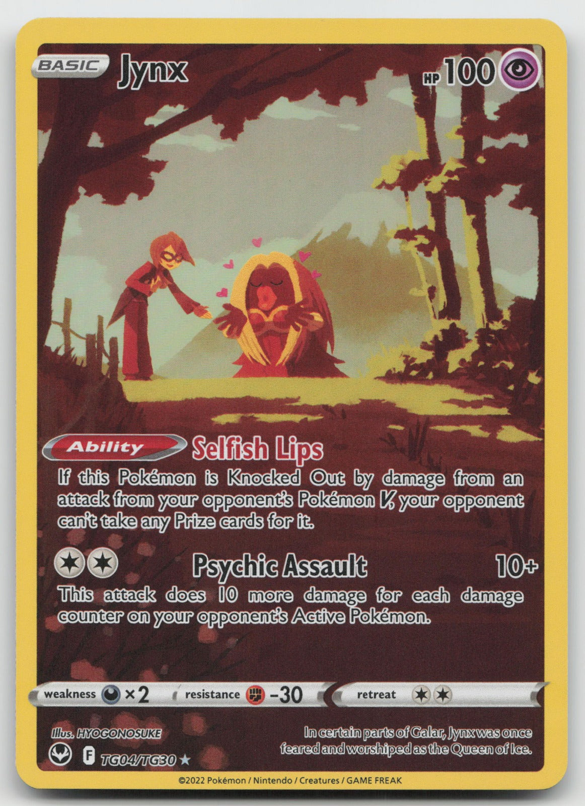 Jynx Holo Ultra Rare SWSH12: Silver Tempest Trainer Gallery TG04/TG30 NM
