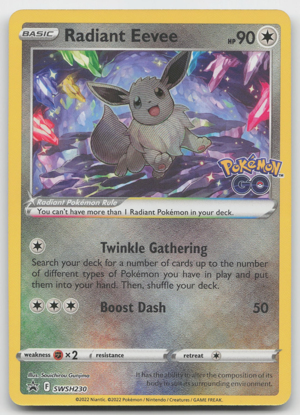 Radiant Eevee Promo Holo SWSH: Sword & Shield Promo Cards SWSH230 NM