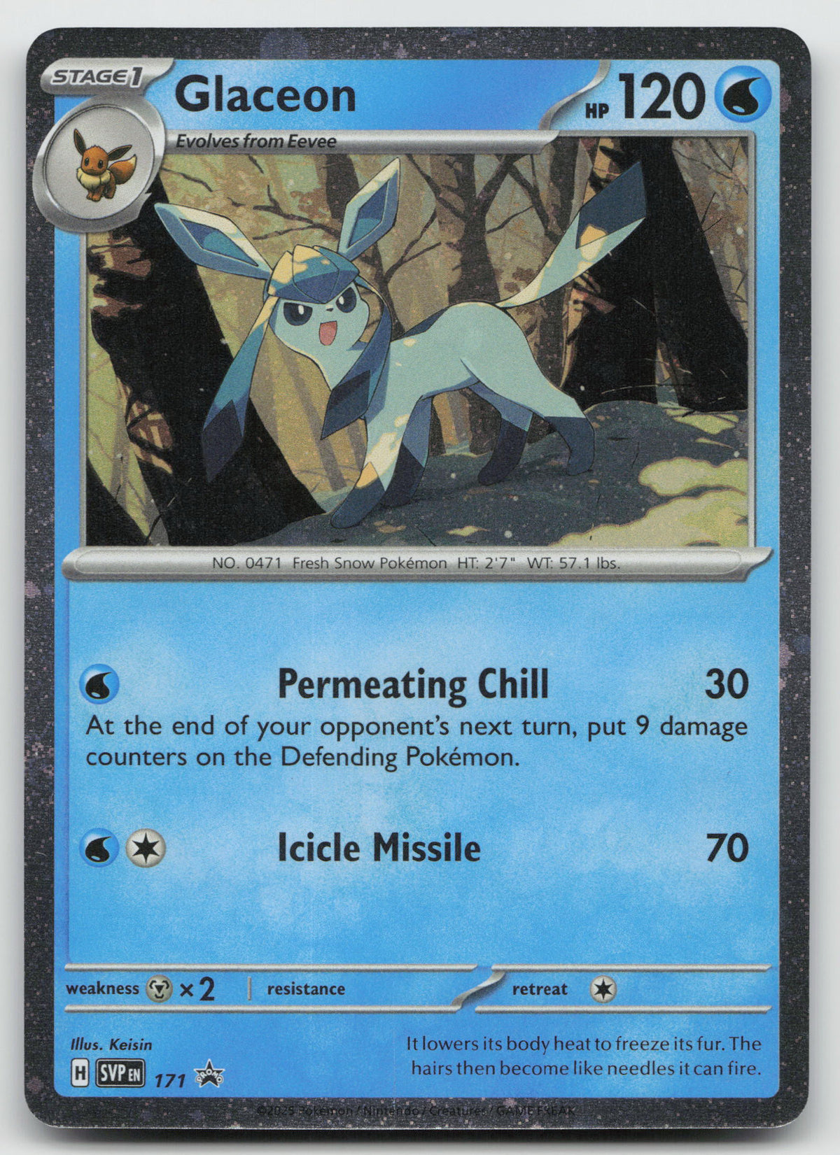 Glaceon - (Cosmos Holo) Promo Holo SV: Scarlet & Violet Promo Cards SVP171 NM