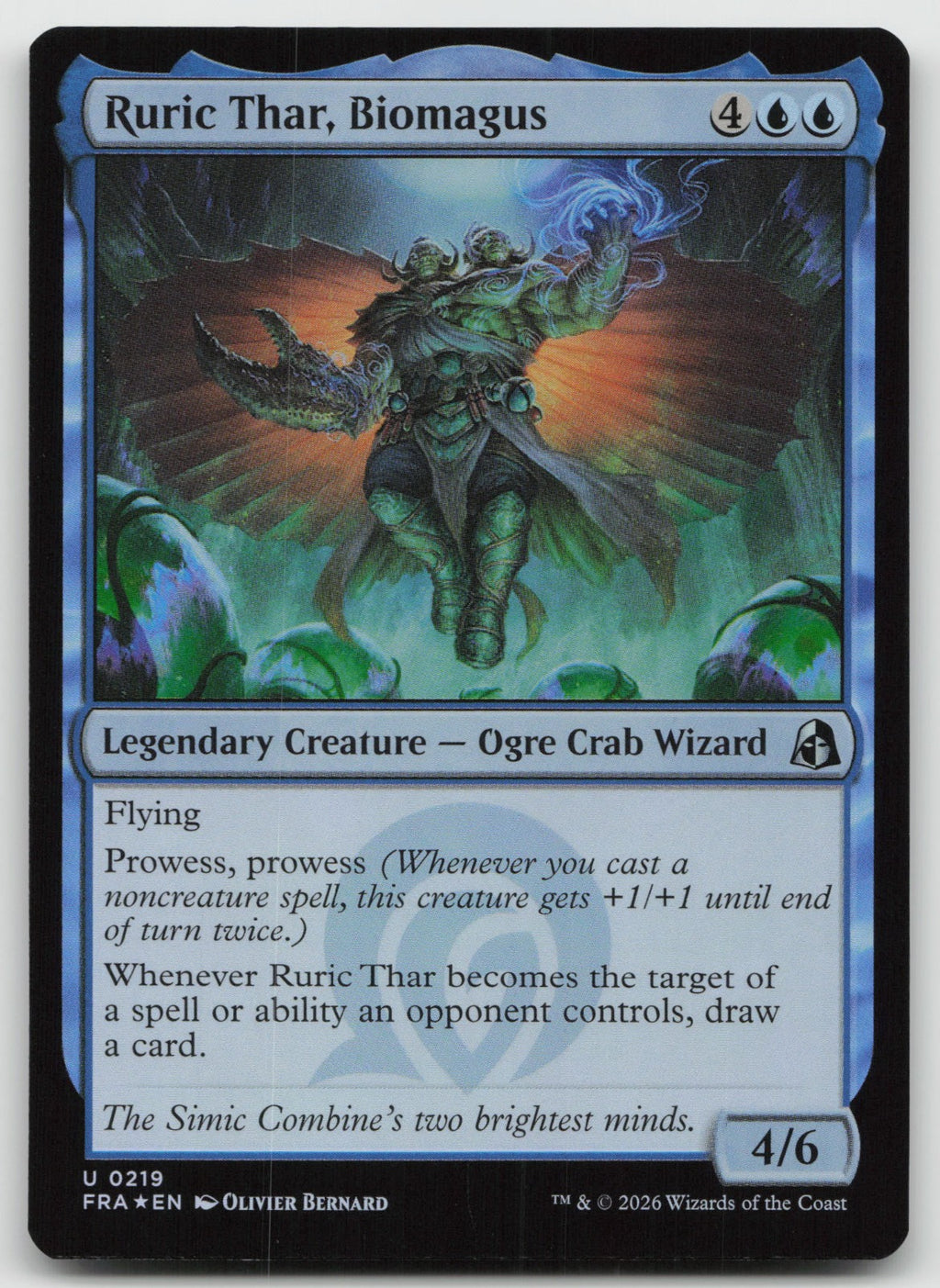 Ruric Thar, Biomagus U Foil Reality Fracture 219 NM