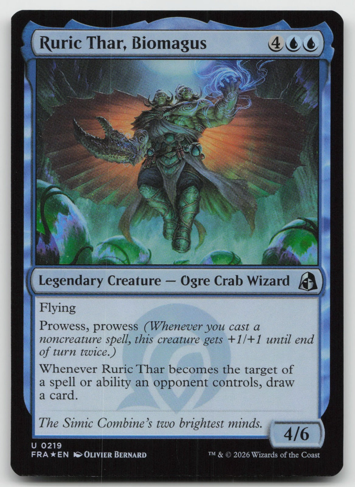 Ruric Thar, Biomagus U Foil Reality Fracture 219 NM