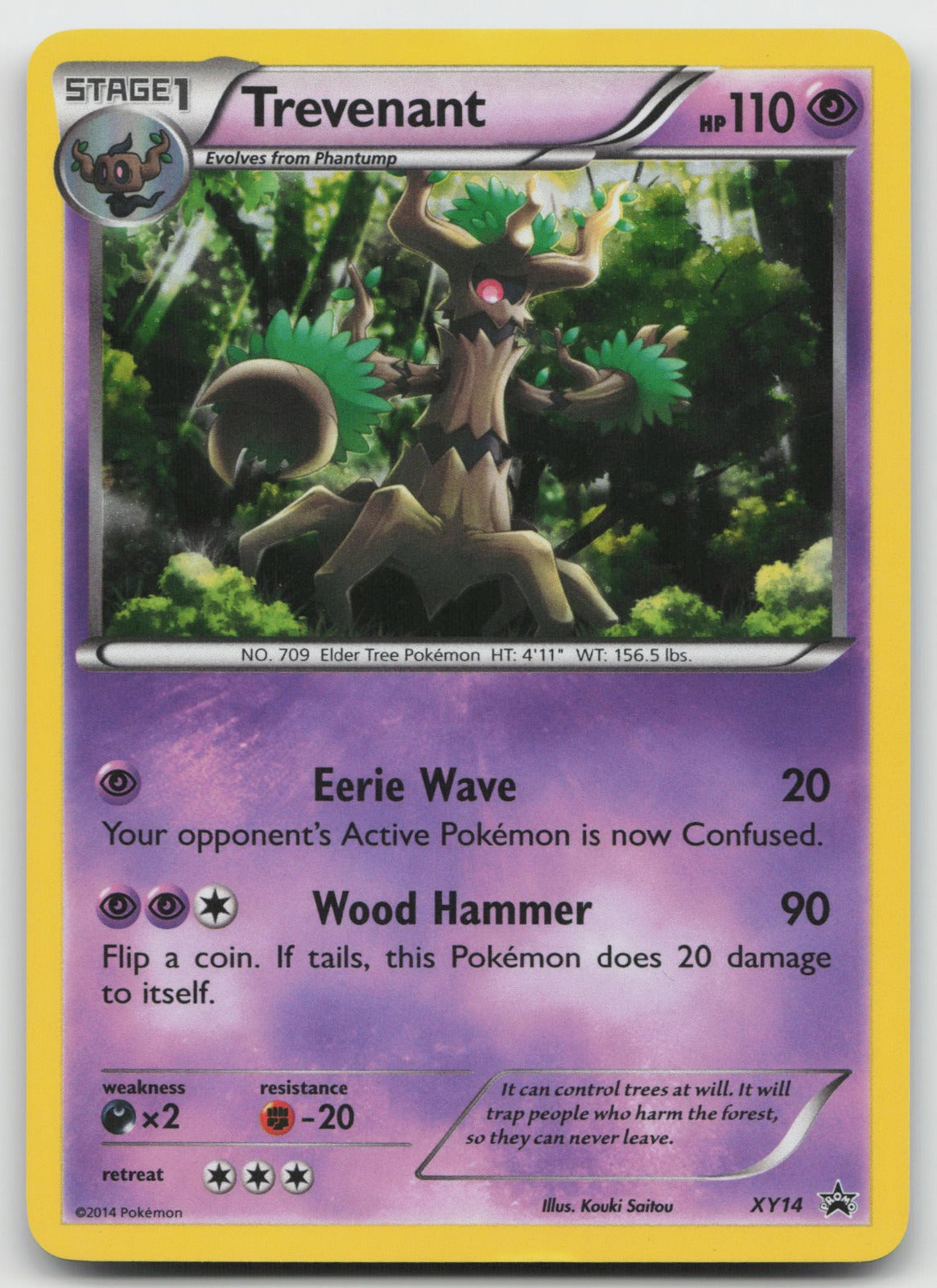 Trevenant Promo Holo XY Promos XY14 MP