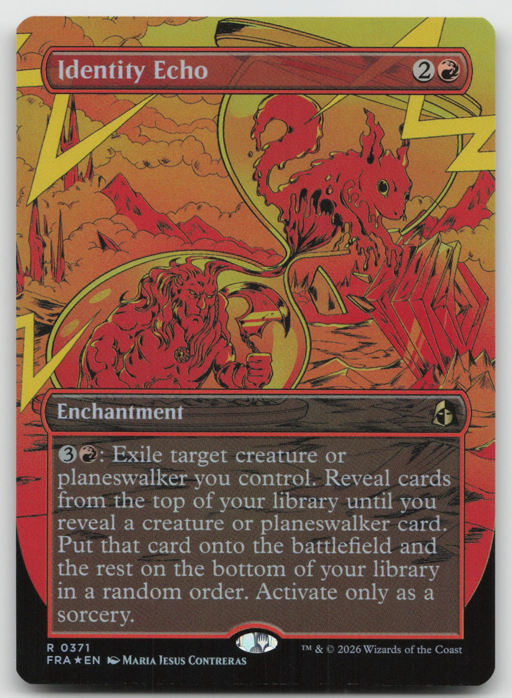 Identity Echo (Borderless) R Foil Reality Fracture 371 NM