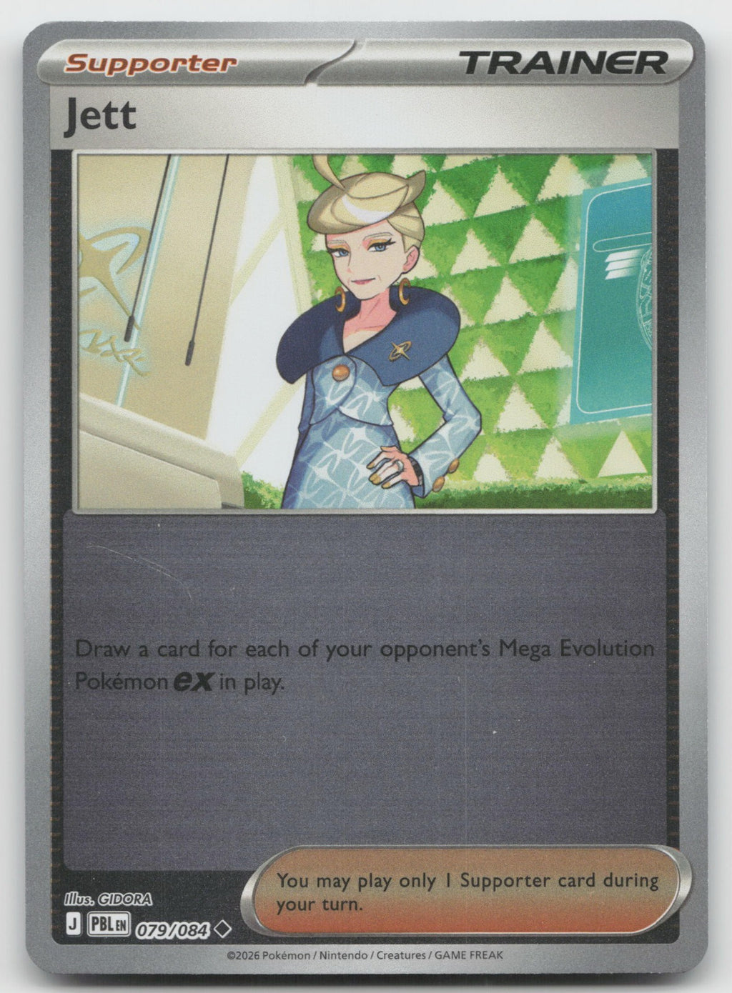 Jett Reverse Holo Uncommon ME05: Pitch Black 079/084 NM