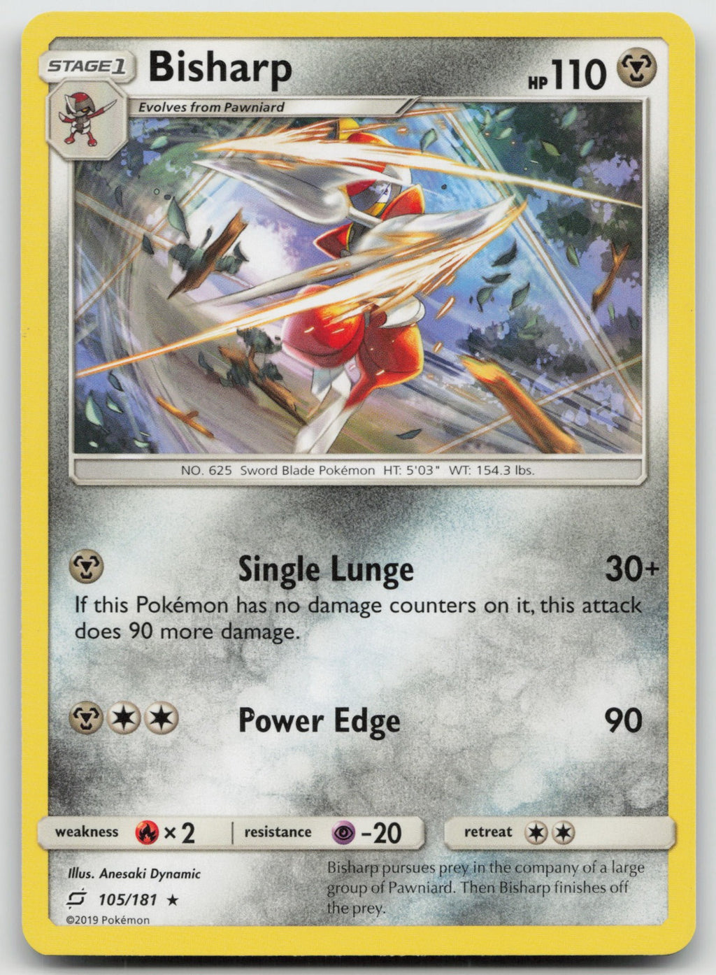 Bisharp Rare SM - Team Up 105/181 NM