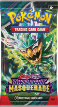 Twilight Masquerade Scarlet & Violet  Booster Pack (Random Art)