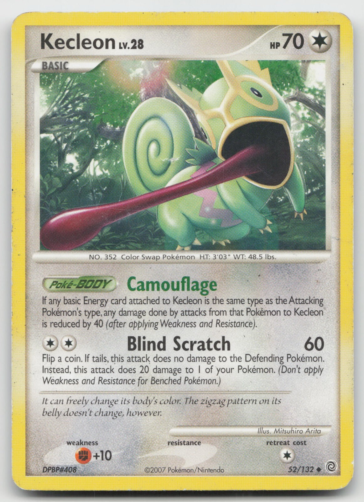 Kecleon Uncommon Secret Wonders 52/132 HP