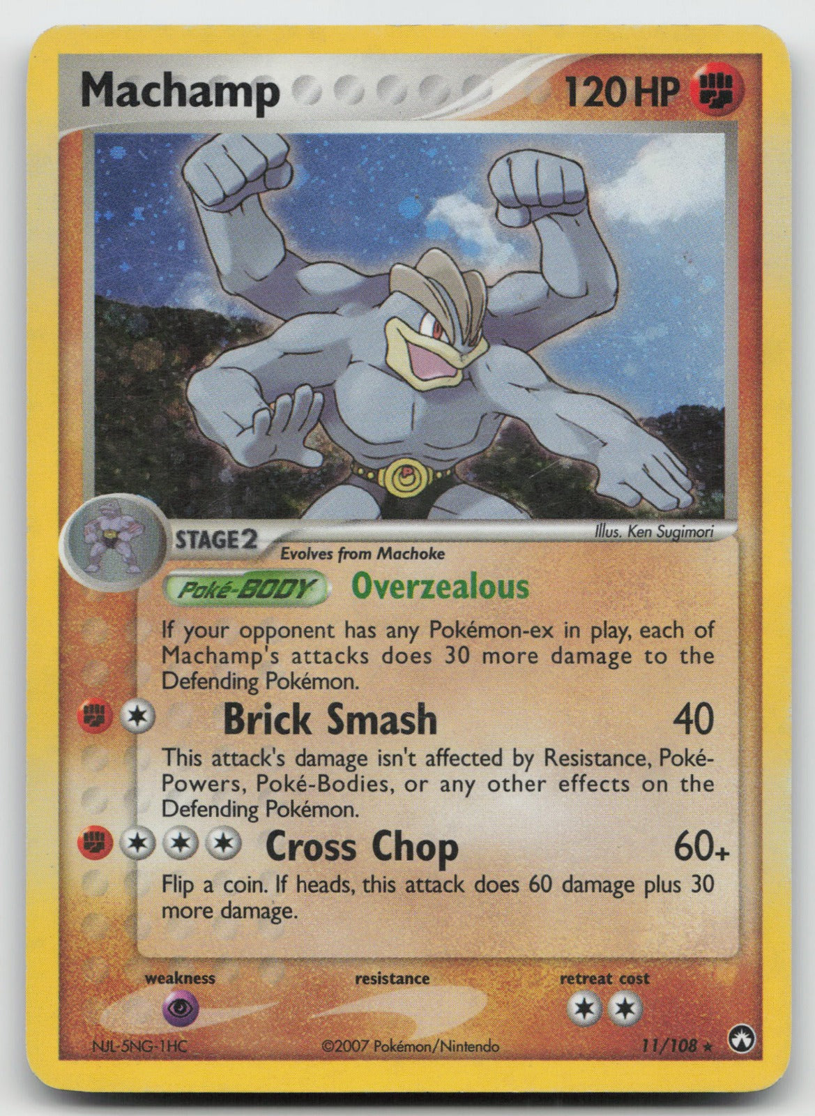 Machamp Holo Rare Power Keepers 11/108 HP