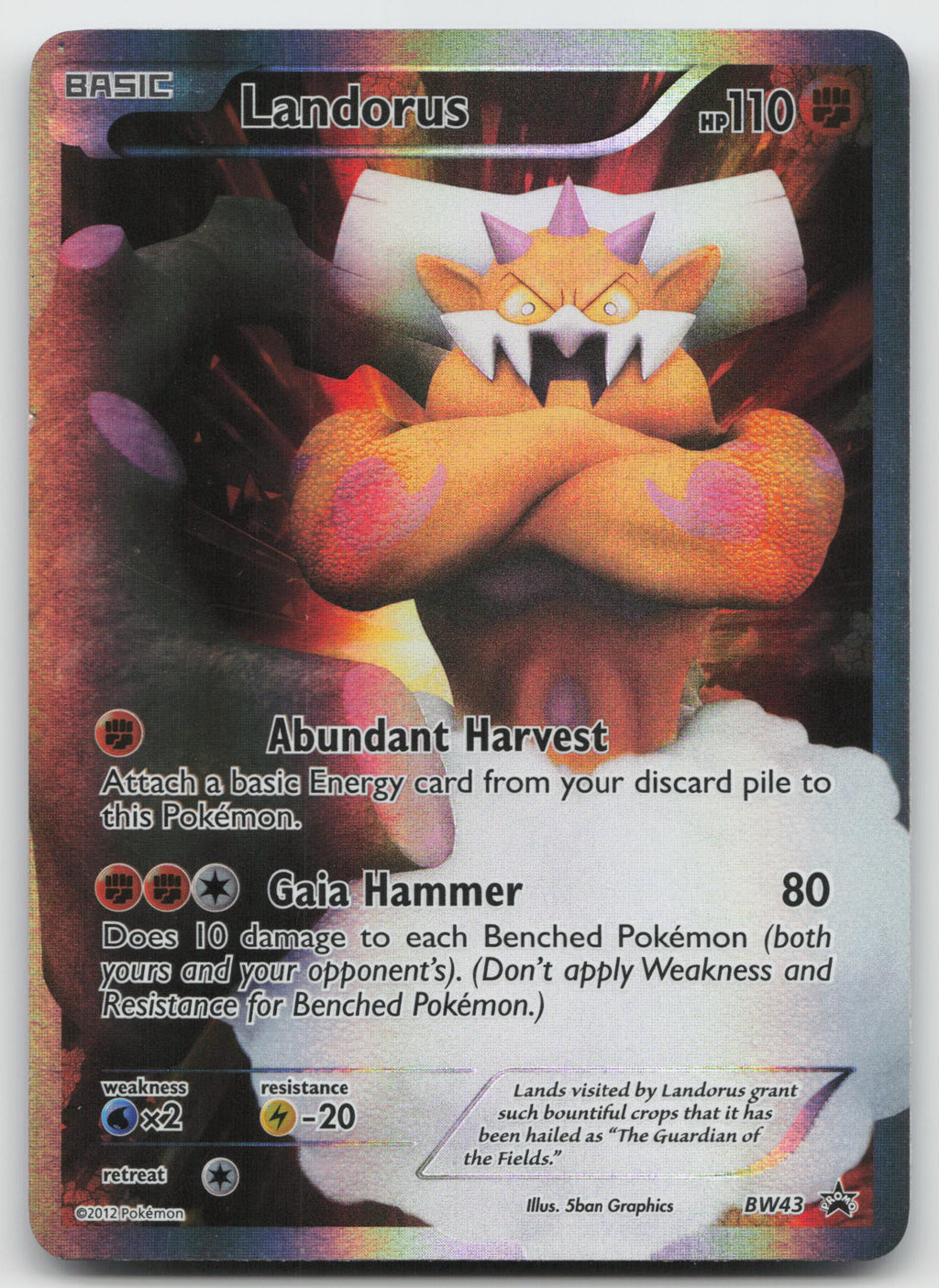 Landorus - Promo Holo Black and White Promos BW43 MP
