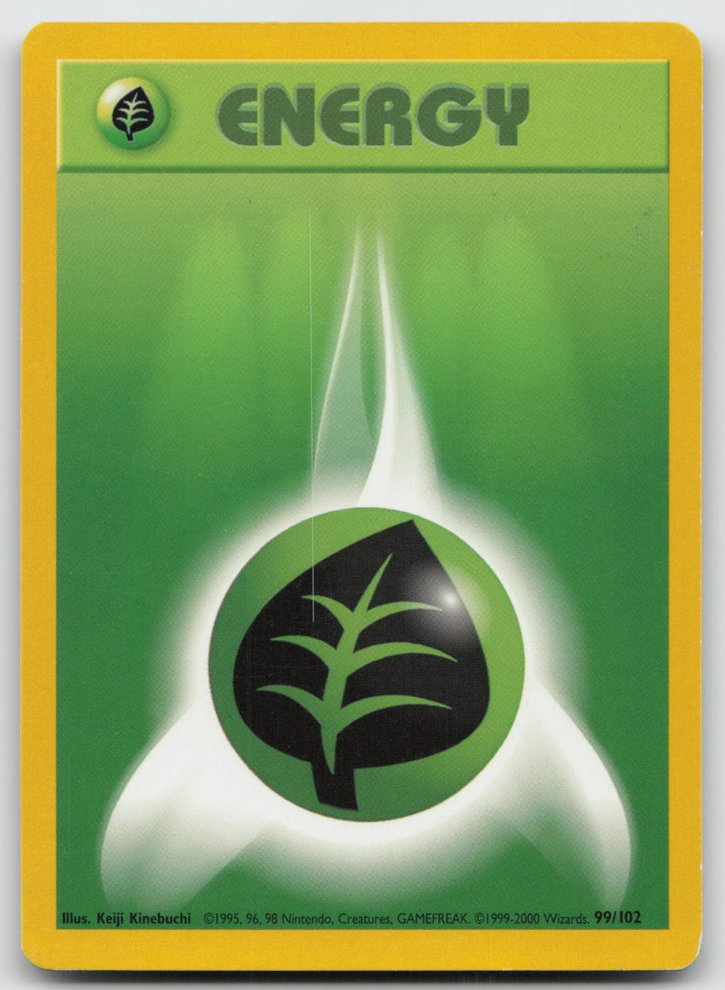 Grass Energy Common Base Set 4th Print 99/102 LP