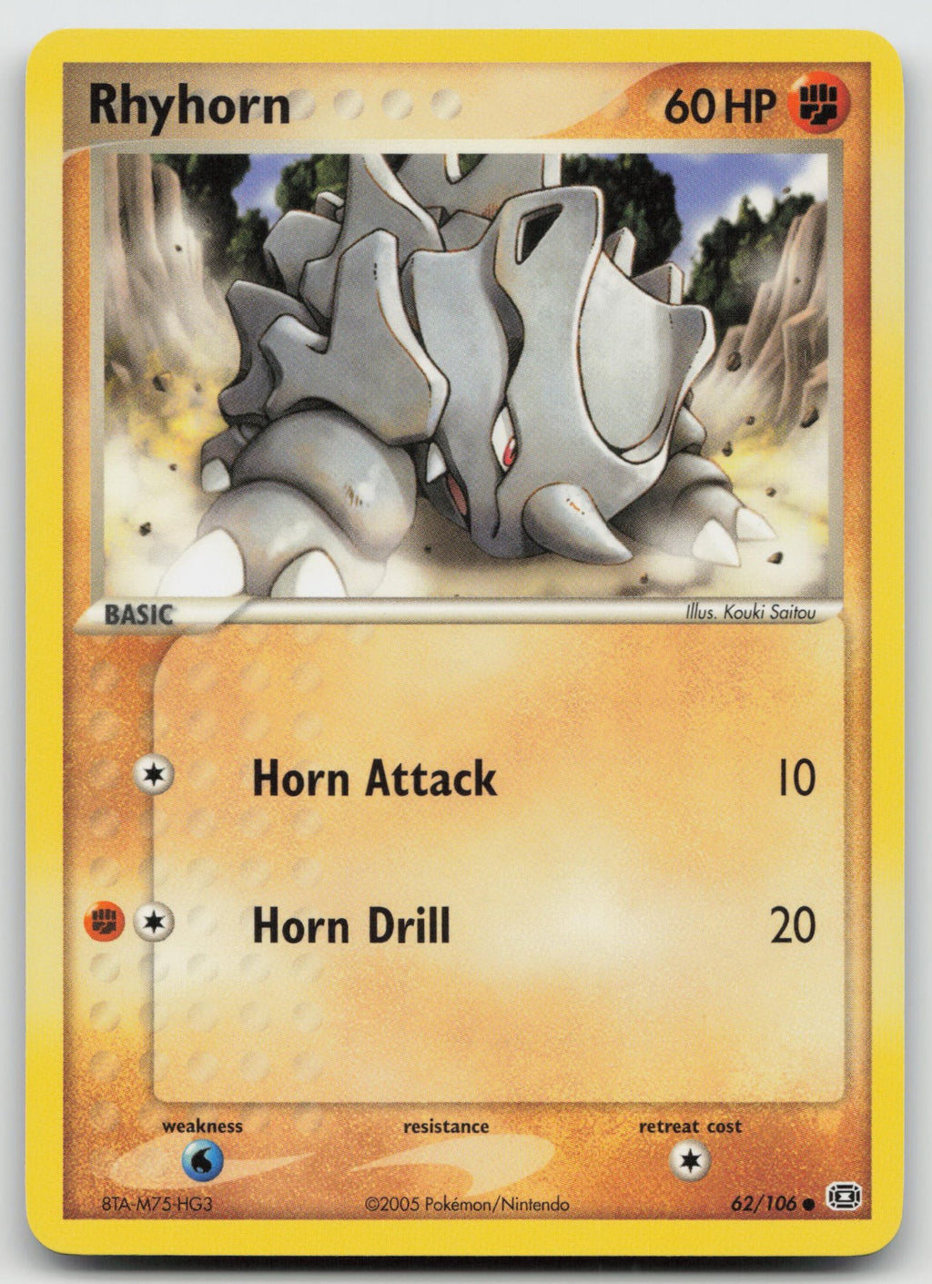 Rhyhorn Common Emerald 62/106 NM