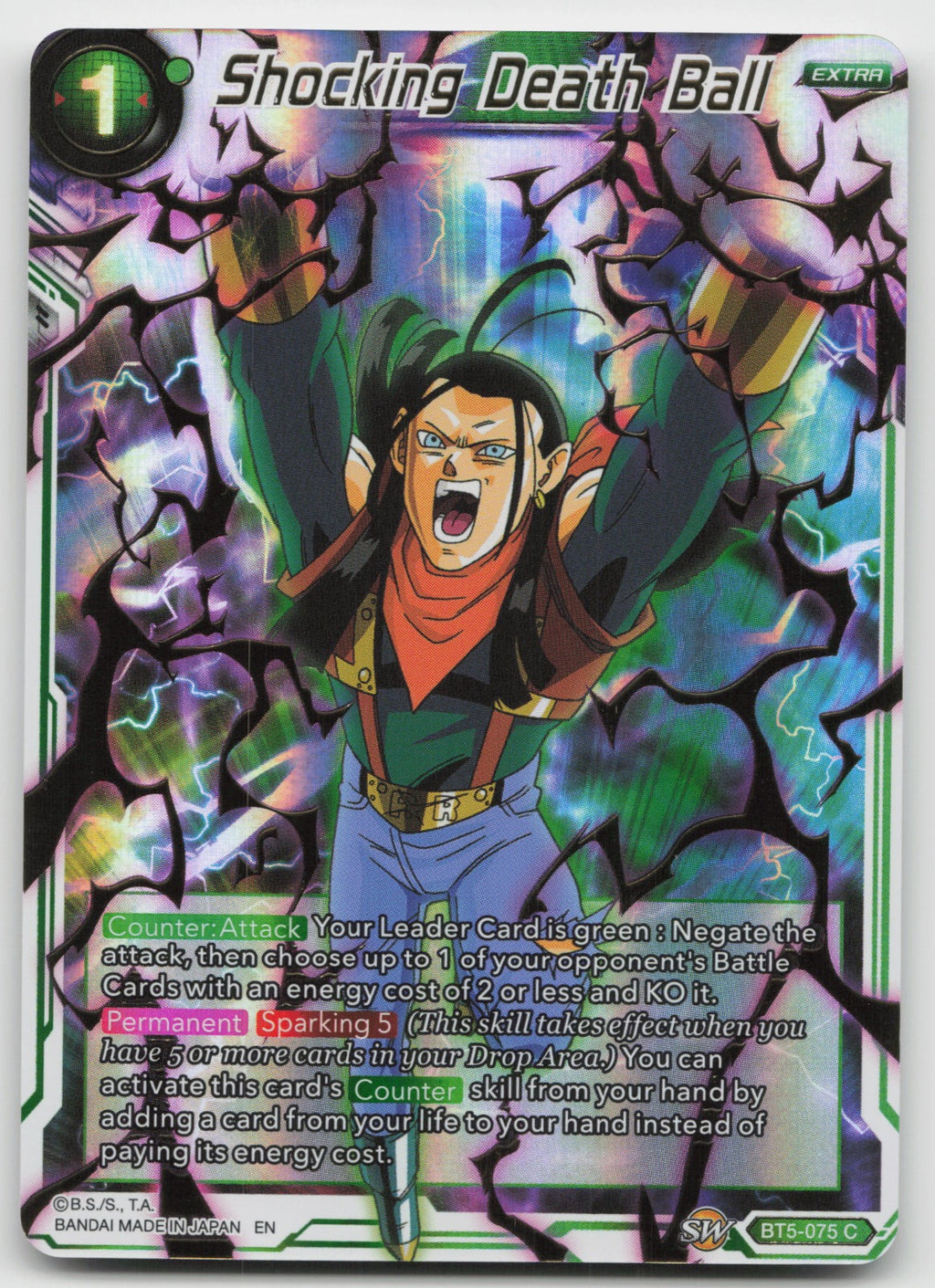 Shocking Death Ball (Gold Stamped) Common Foil Mythic Booster BT5-075 NM