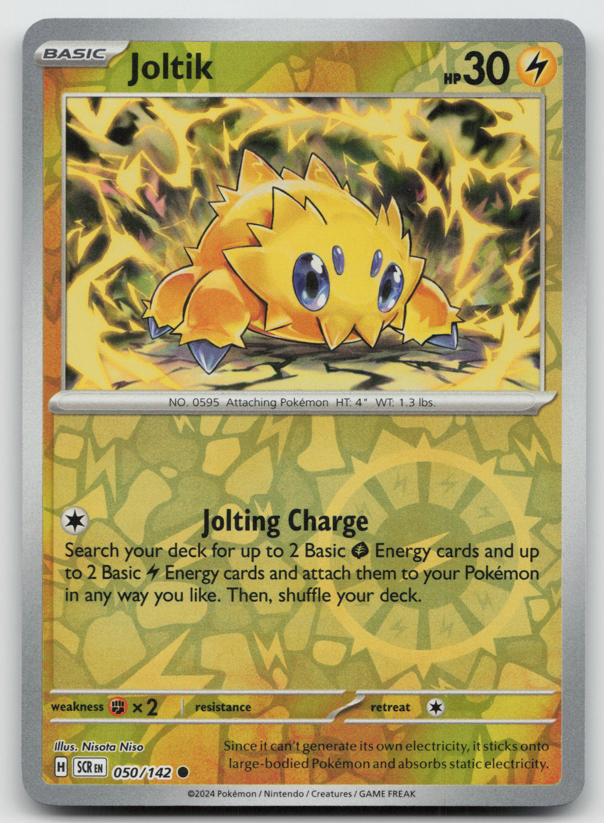 Joltik - Common Reverse Holo SV07: Stellar Crown 050/142 NM