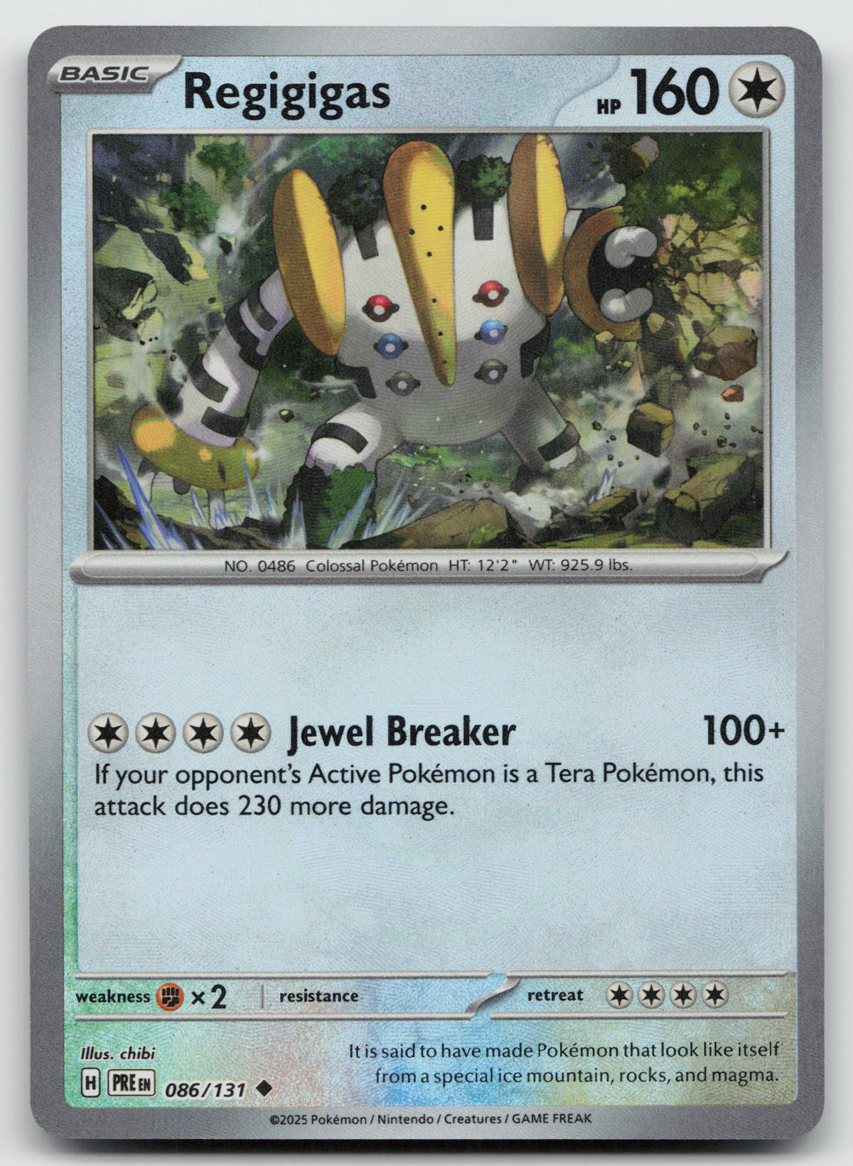 Regigigas (Poke Ball Pattern) Uncommon Holo SV: Prismatic Evolutions 086/131 NM