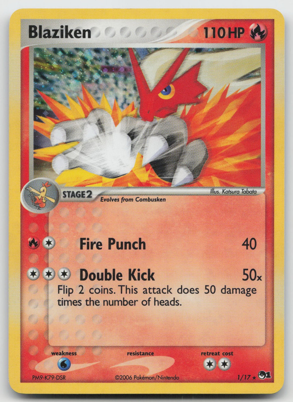 Blaziken Rare Holo POP Series 1 1/17 VLP