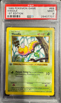 Weedle 1st Edition Common Base Set (Shadowless) 69/102 PSA 9