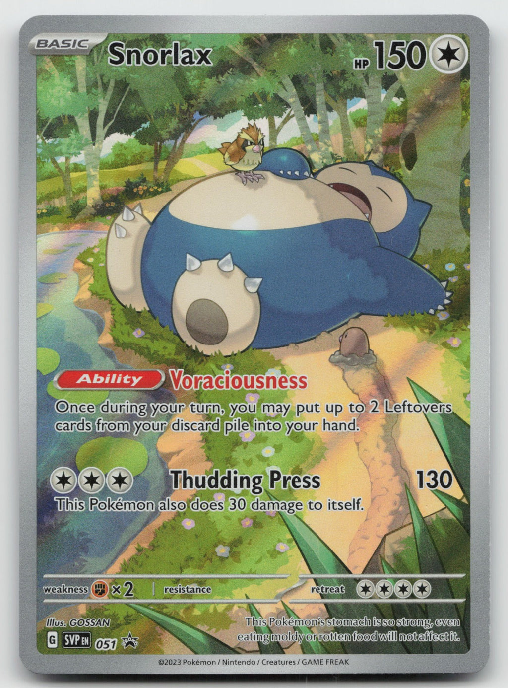 Snorlax Holo SV: Scarlet & Violet Promo Cards SVP051 NM