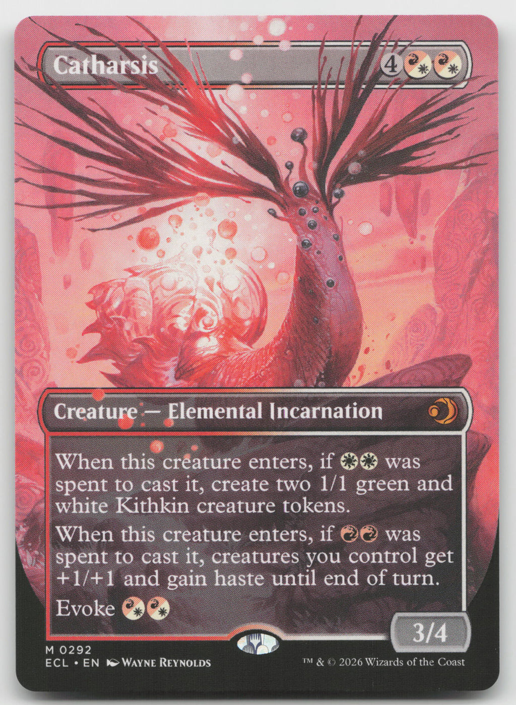 Catharsis (Borderless) M Normal Lorwyn Eclipsed 292 NM