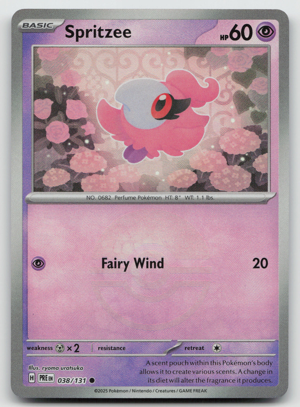 Spritzee (Poke Ball Pattern) Common Holo SV: Prismatic Evolutions 038/131 NM