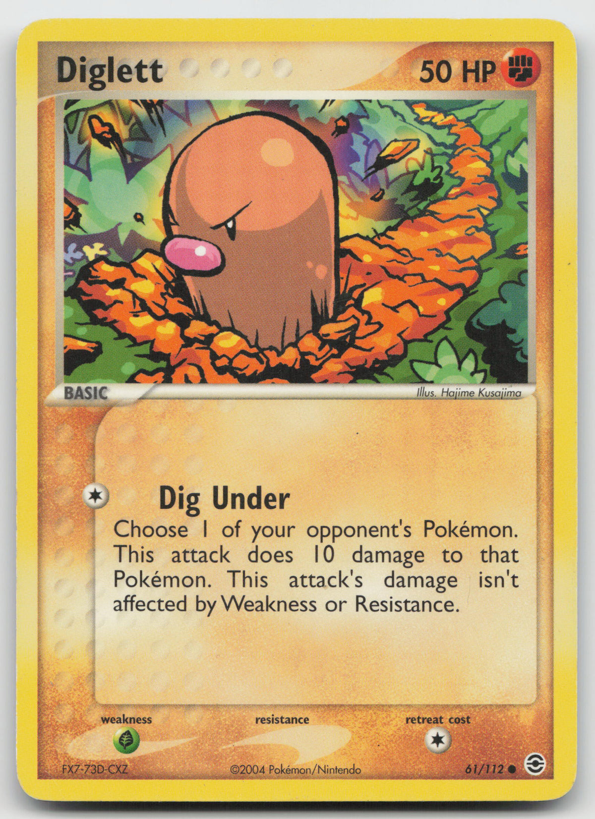 Diglett Common Normal FireRed & LeafGreen 61/112 MP