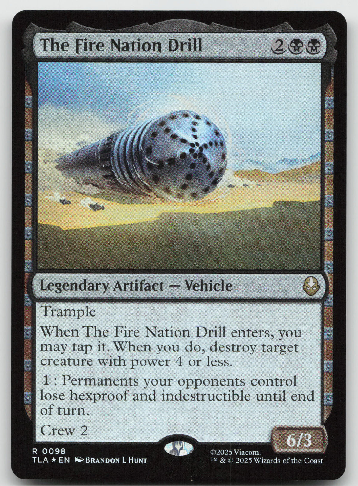 The Fire Nation Drill R Foil Avatar: The Last Airbender 98 NM