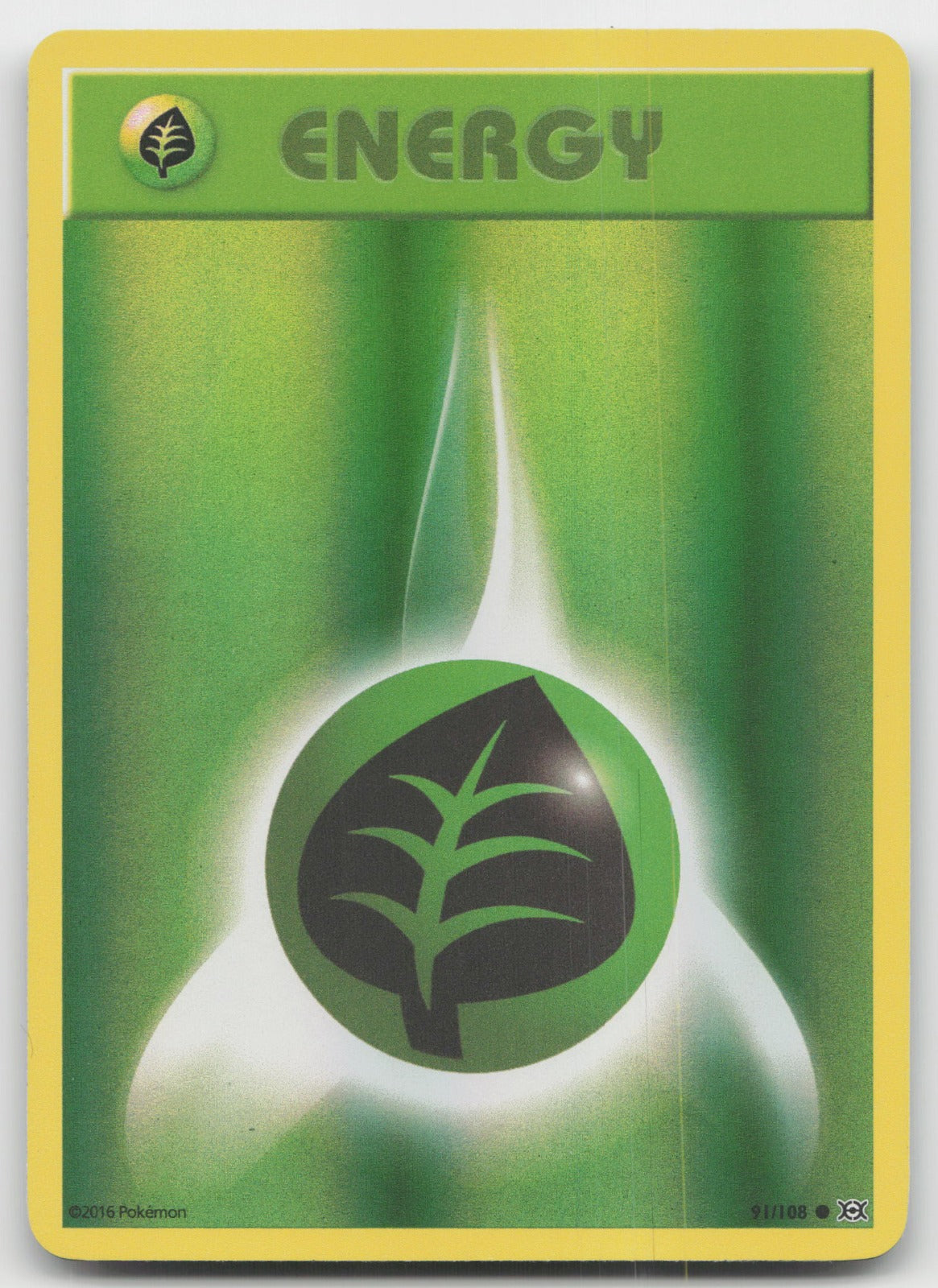 Grass Energy Reverse Holo Common XY - Evolutions 91/108 LP