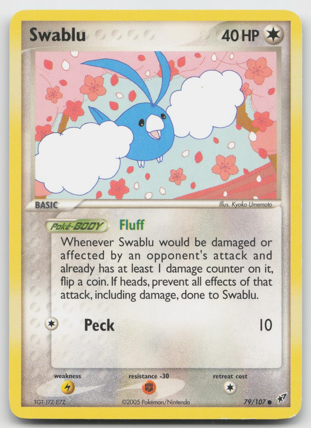 Swablu Common Deoxys 79/107 DMG
