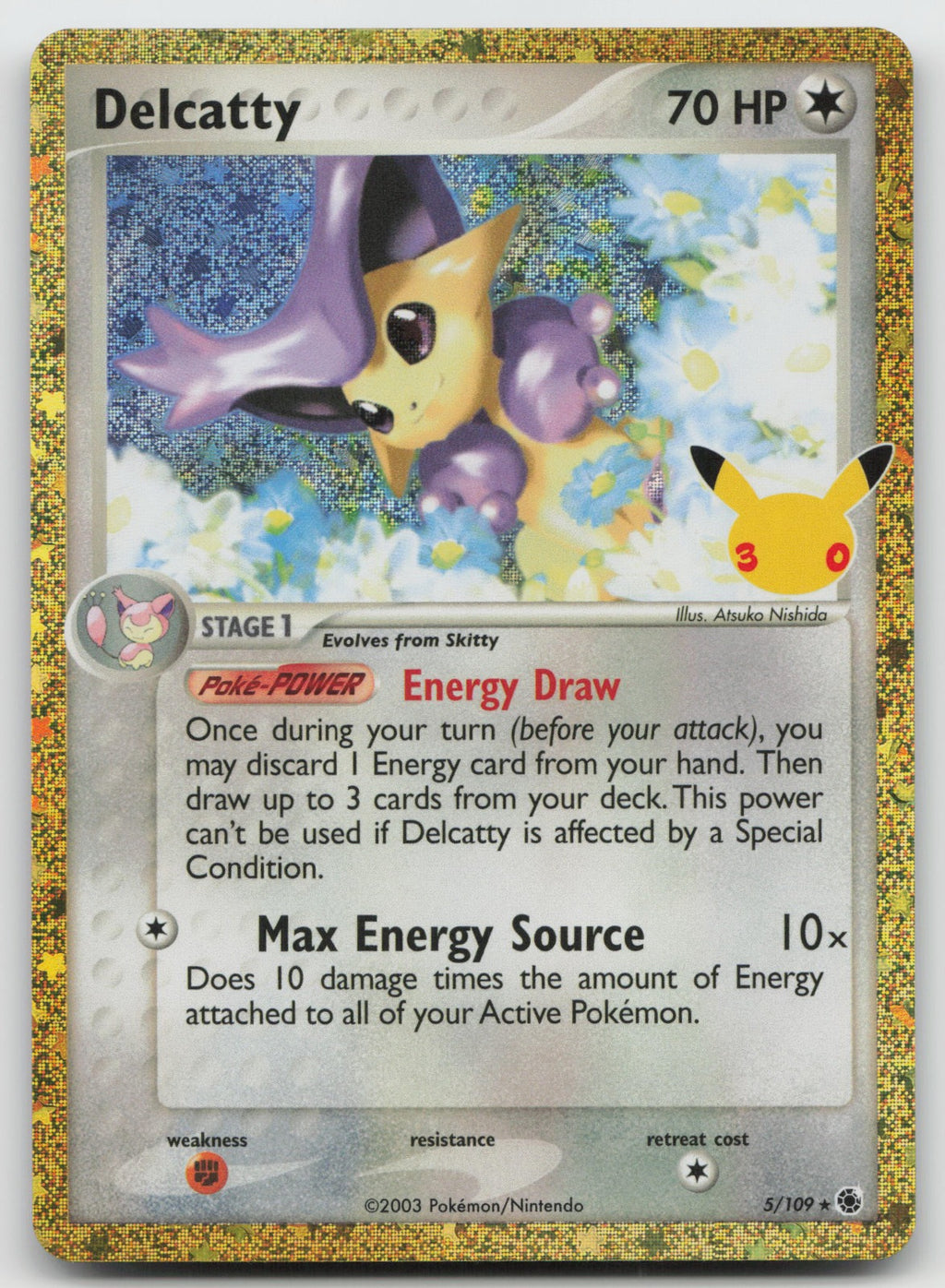 Delcatty Holo ME: 30th Celebration Classic Collection 5/109 NM