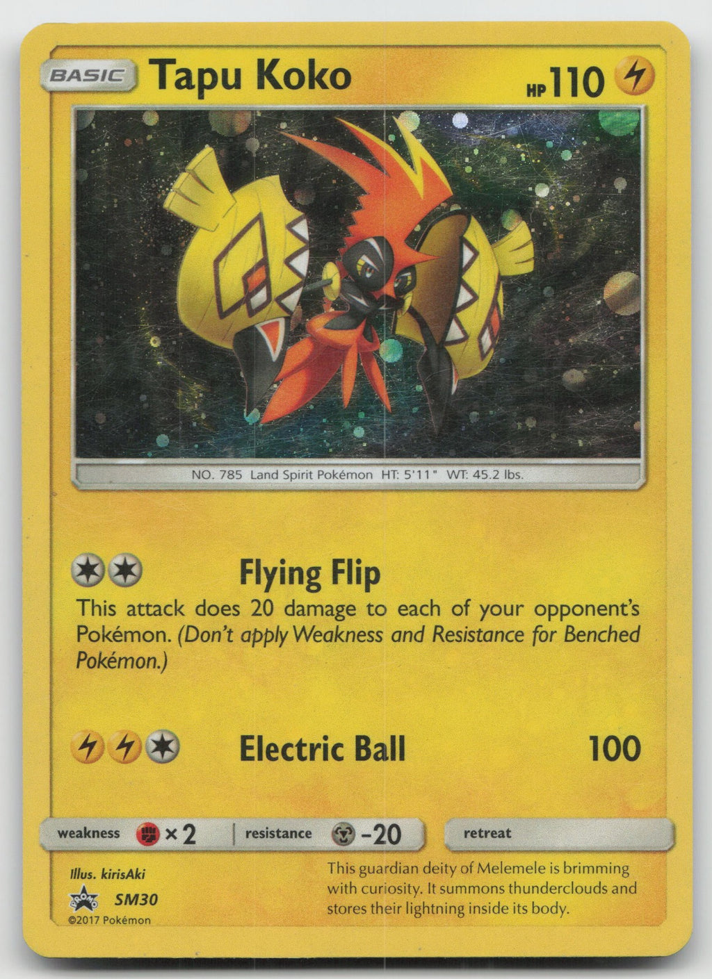 Tapu Koko - Promo Holo SM Promos SM30 MP