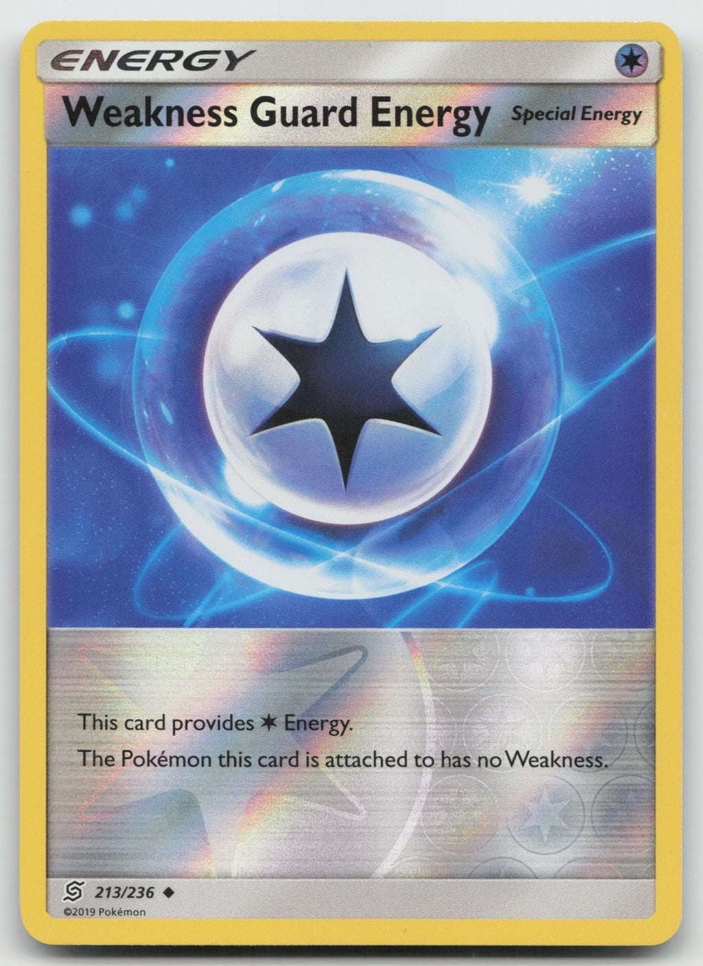 Weakness Guard Energy Reverse Holo Uncommon SM - Unified Minds 213/236 NM