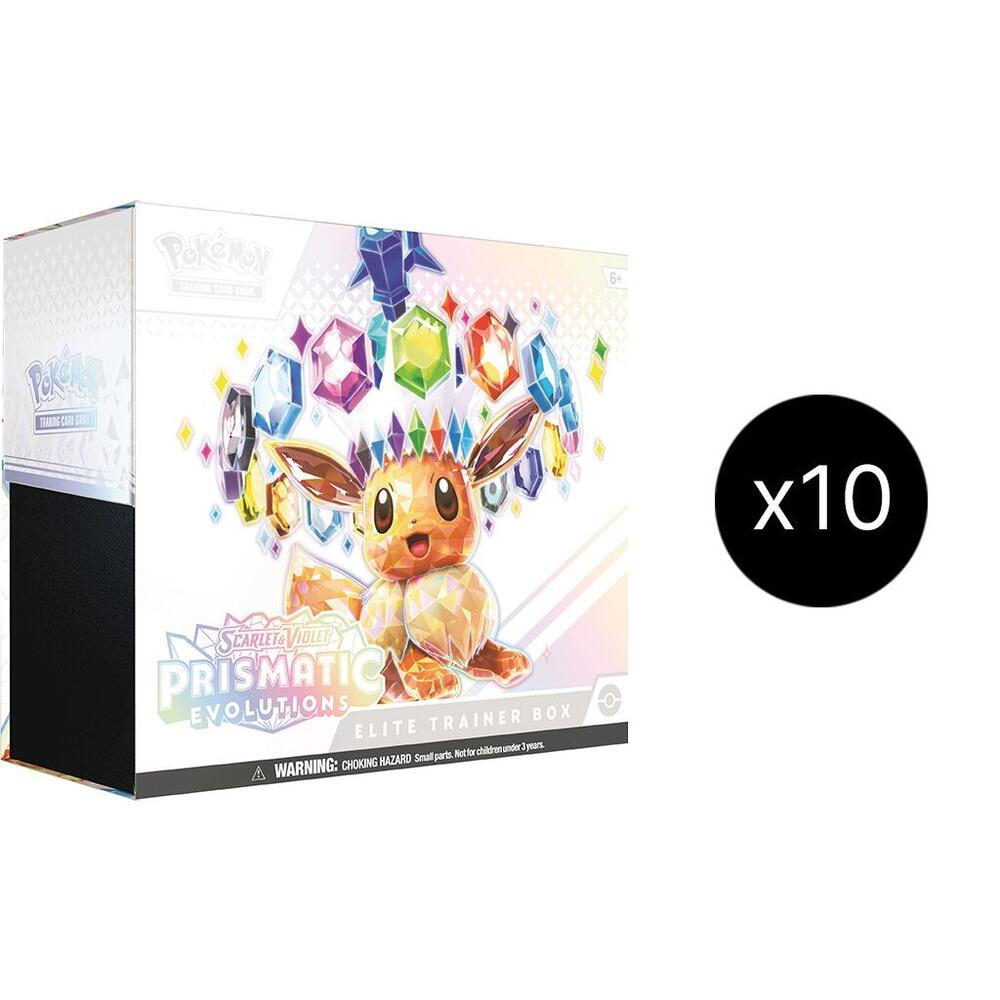 Prismatic Evolutions Elite Trainer Box CASE (10 ETBs)