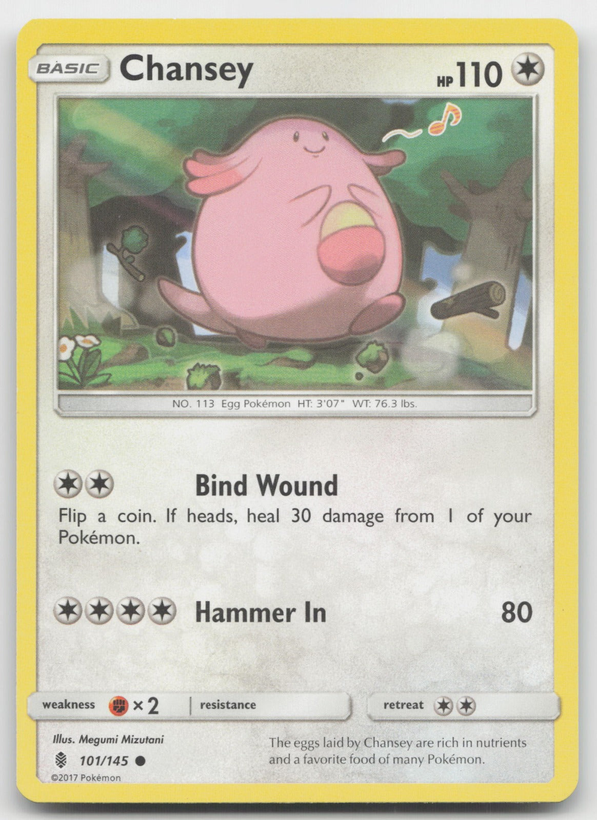 Chansey Common SM - Guardians Rising 101/145 LP