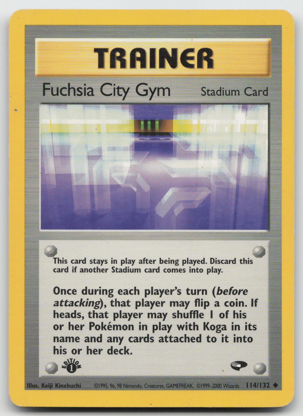 Fuchsia City Gym Uncommon 1st Edition Gym Challenge 114/132 MP