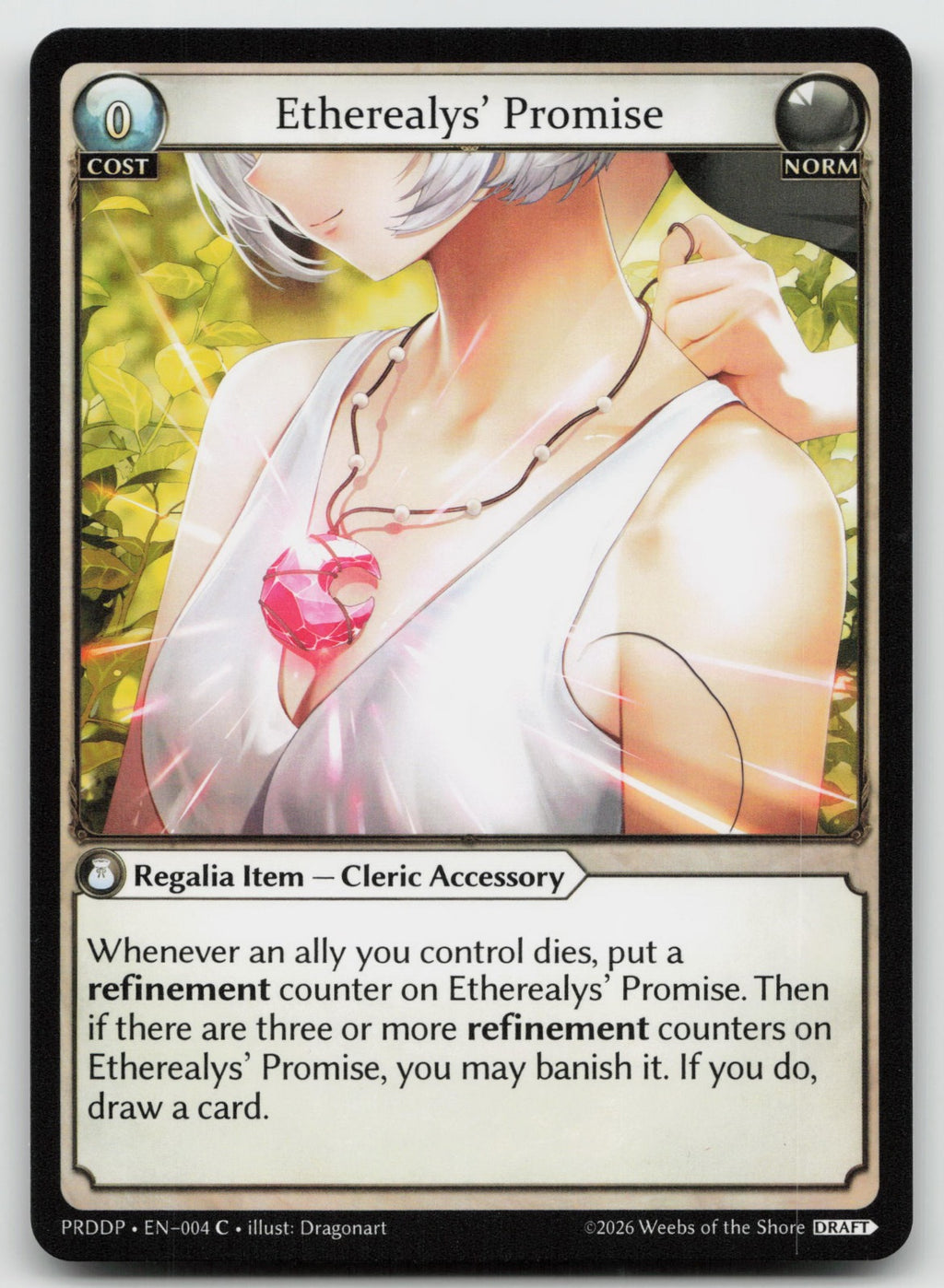 Etherealys' Promise Common Mortal Ambition Draft 004 NM