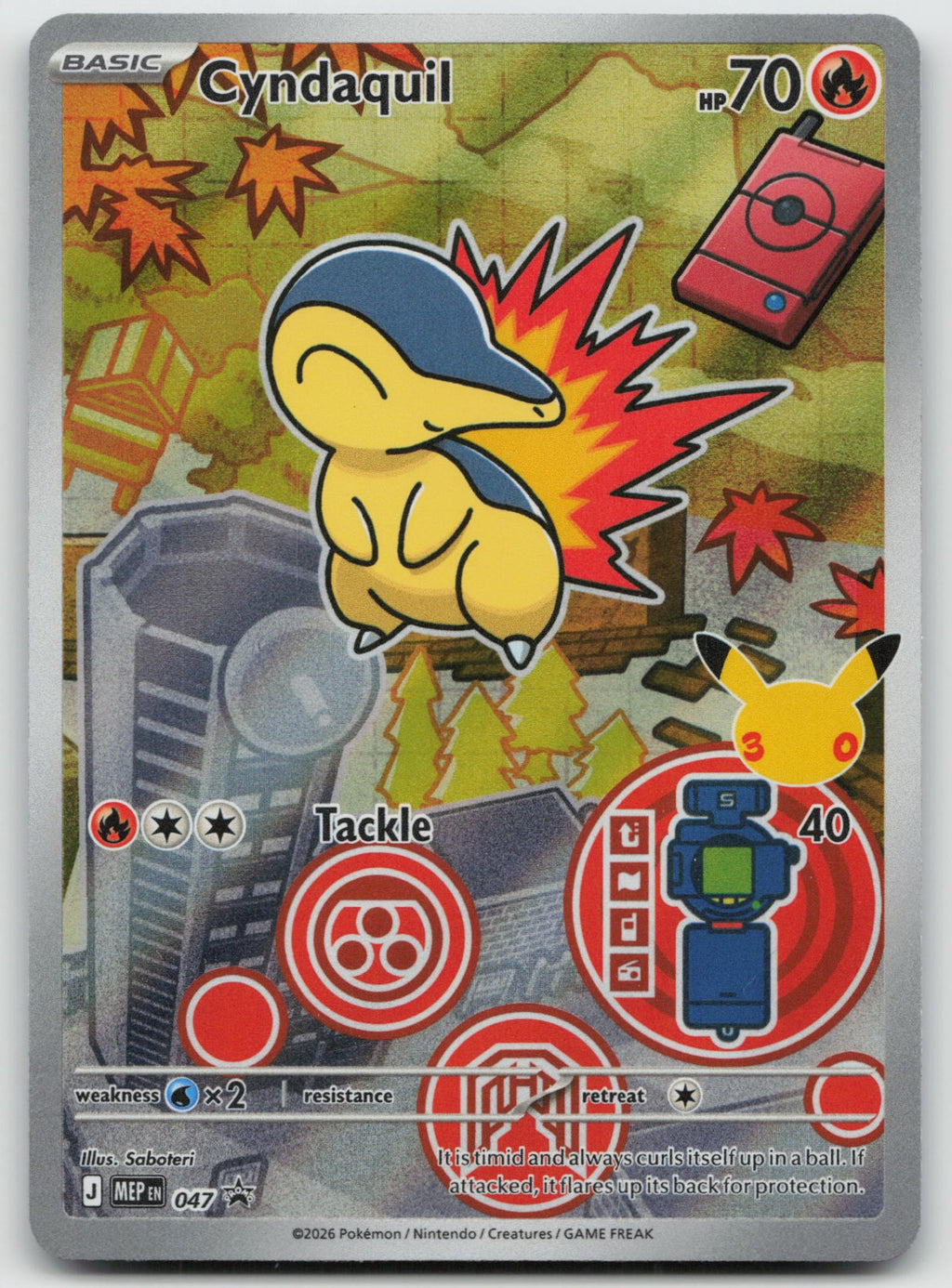 Cyndaquil - Promo Holo ME: Mega Evolution MEP047 First Partner Pack NM