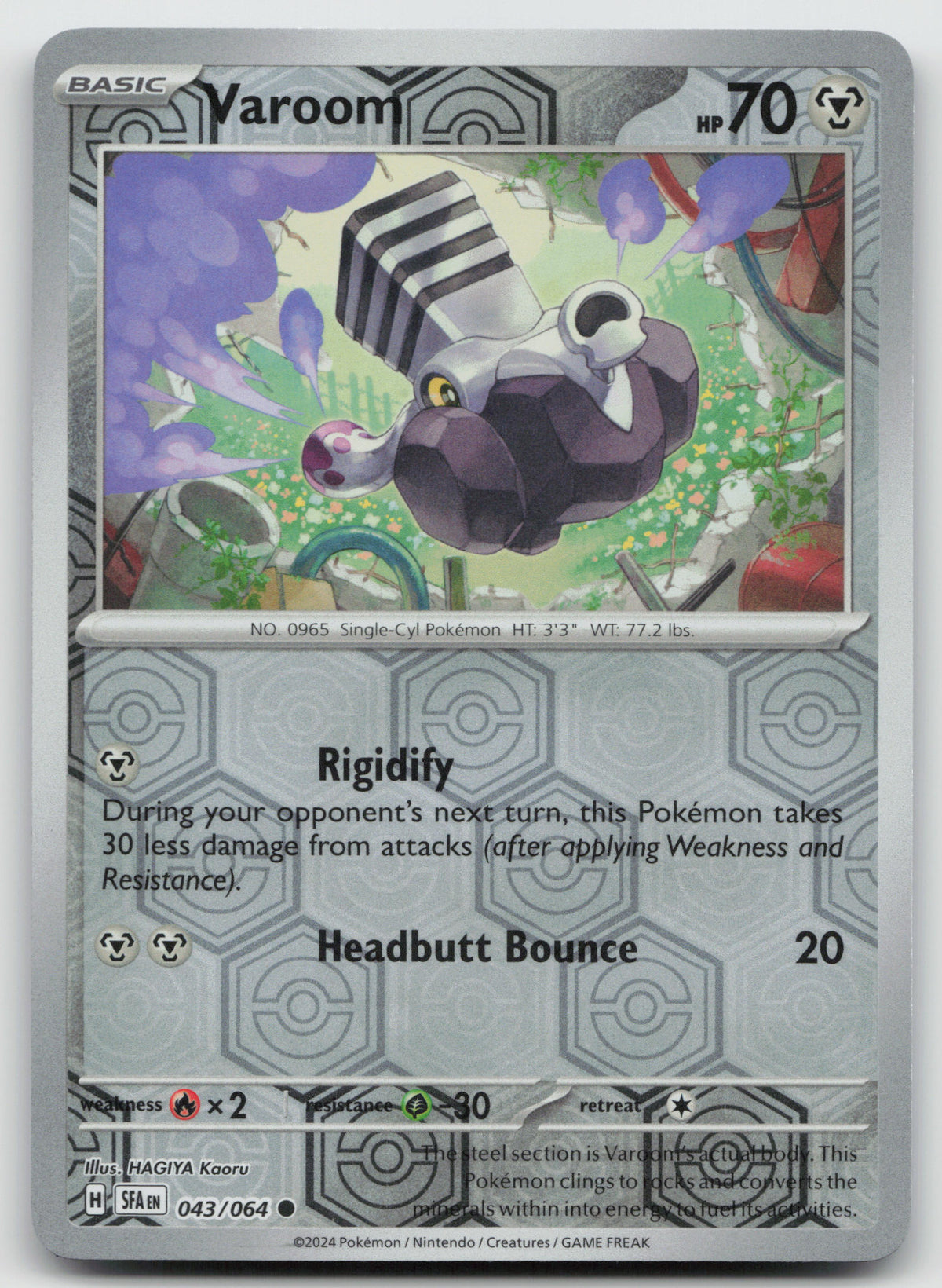 Varoom Common Reverse Holo SV: Shrouded Fable 043/064 NM